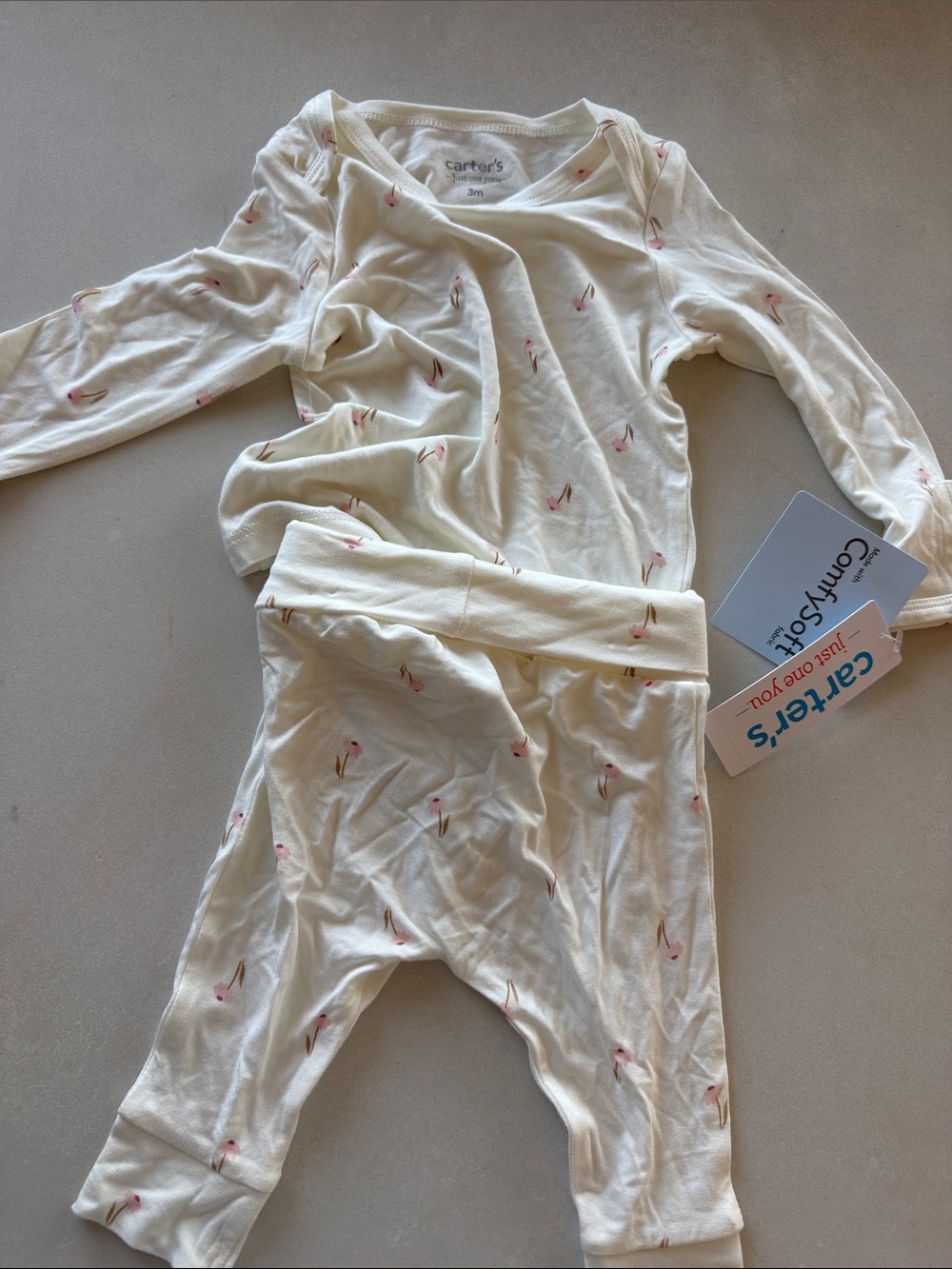 Carter's Cream Floral Set